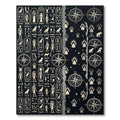 Ancient Hieroglyphs and Compass Trails Rug
