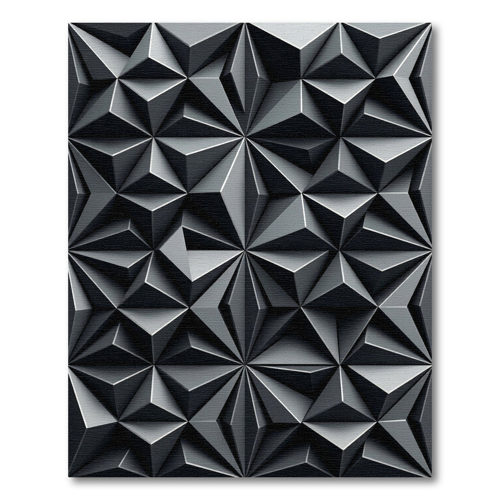 Modern Geometric Diamond Star Rug