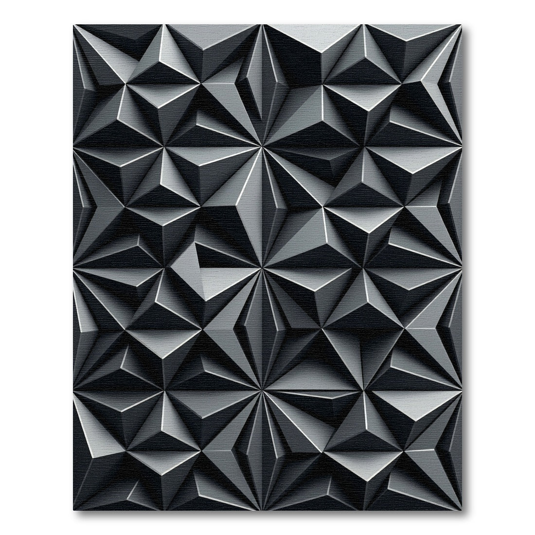 Modern Geometric Diamond Star Rug