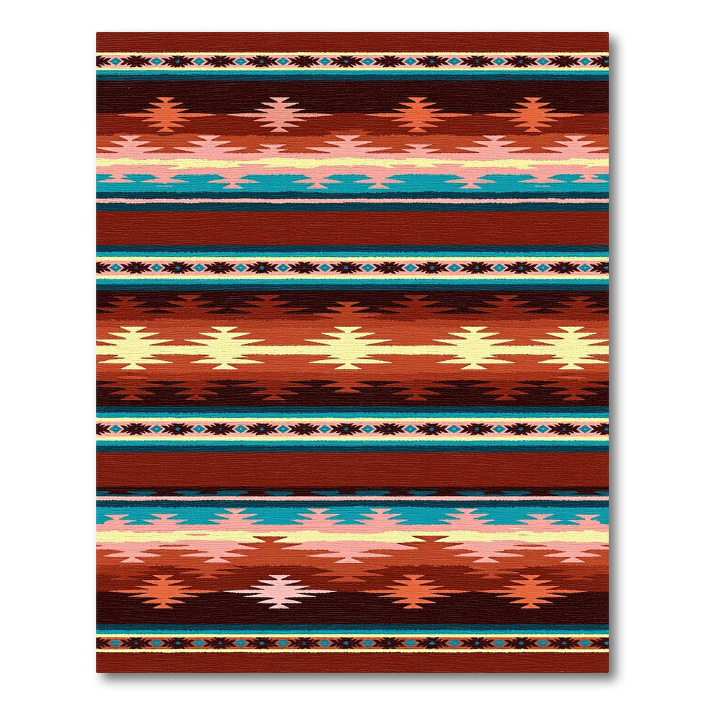 RUSTIC BRIGHT TONE STRIPED NAVAJO Rug
