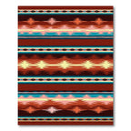 RUSTIC BRIGHT TONE STRIPED NAVAJO Rug