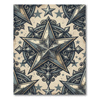 Vintage Star Medallion Ornamental Rug