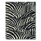 Black and Cream Zebra Stripes Field Rug