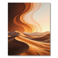Amber Sunset Dune Abstract Horizon Rug