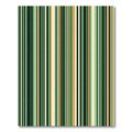 Modern Forest Green Vertical Striped Rug
