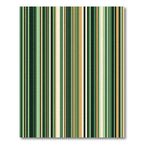 Modern Forest Green Vertical Striped Rug