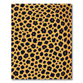 Bold Golden Leopard Spot Animal Hide Rug