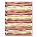 Crimson Beige Woven Stripe Ribbon Rug