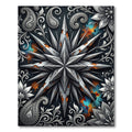 Earthy Orange Grunge Celestial Star Accessory Rug