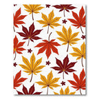 Autumn Maple Leaf Falling Pattern Rug