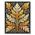 Gilded Golden Acanthus Leaf Scroll Rug