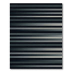 Minimalist Monochrome Linear Gradient Striped Rug