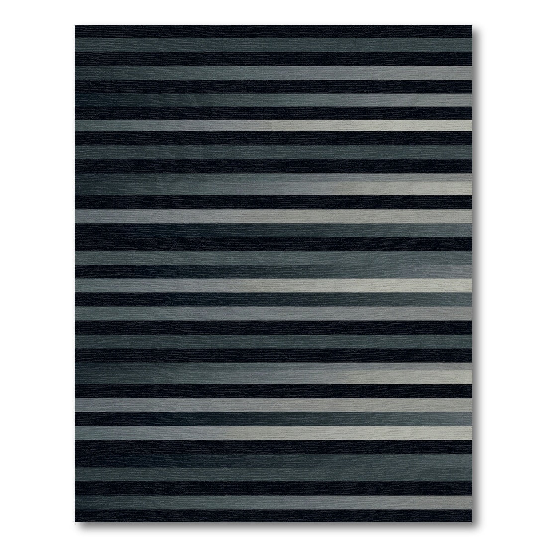 Minimalist Monochrome Linear Gradient Striped Rug