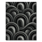 Monochromatic Arch Waves Rug