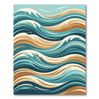 Tidal Wave Abstract Ocean Rug