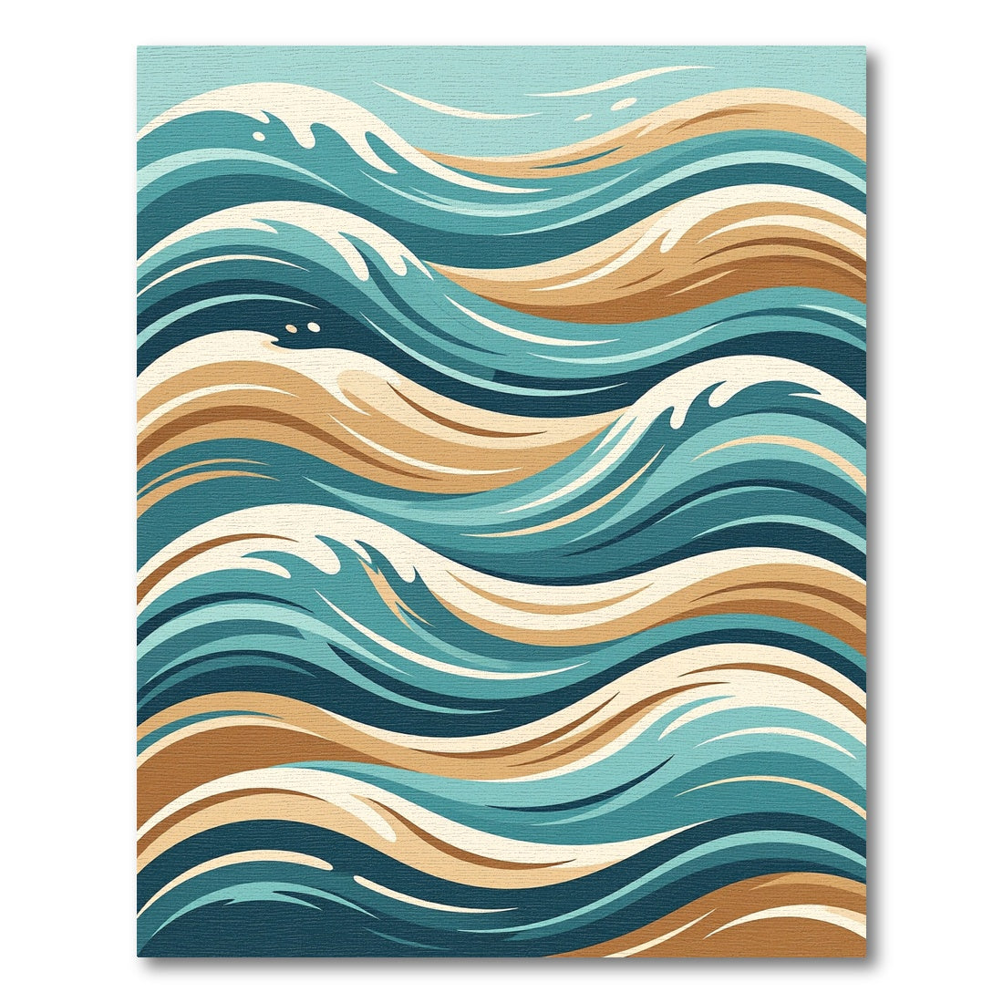 Tidal Wave Abstract Ocean Rug