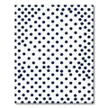 Minimalist Navy Blue Polka Dot Rug