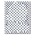 Minimalist Navy Blue Polka Dot Rug