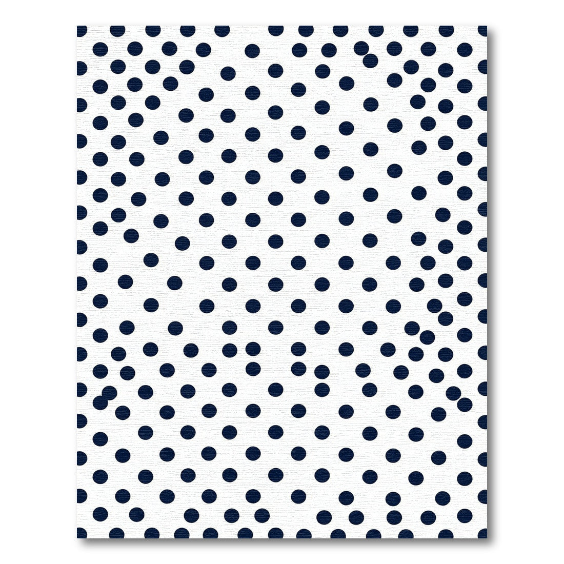 Minimalist Navy Blue Polka Dot Rug