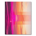 Vibrant Sunset Gradient Abstract Horizon Rug