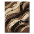 Earthy Swirl Abstract Brushstroke Rug