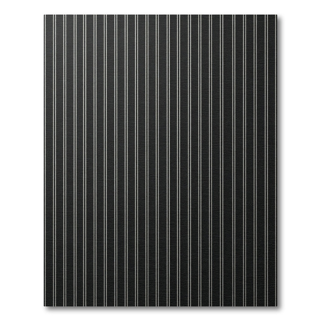 Classic Black White Pinstripe Stripe Rug