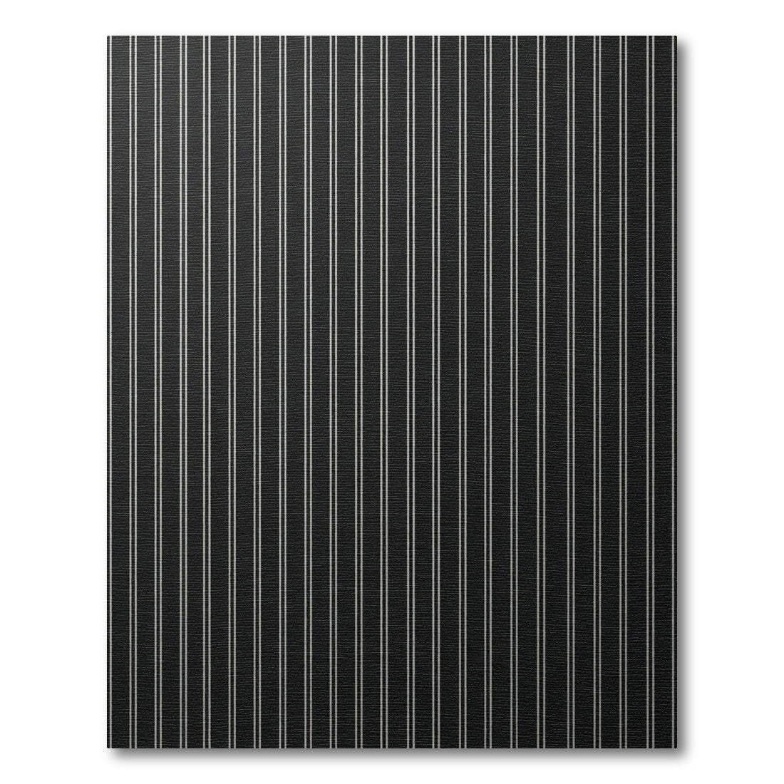 Classic Black White Pinstripe Stripe Rug