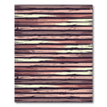 Rose Gold Earthy Horizontal Stripe Rug
