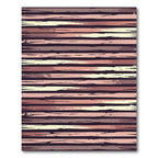 Rose Gold Earthy Horizontal Stripe Rug
