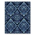 Deep Blue Royal Quatrefoil Medallion Rug