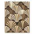Art Deco Scalloped Fan Neutral Rug