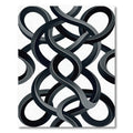 Monochromatic Intertwined Abstract Loops Rug