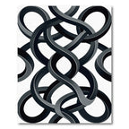 Monochromatic Intertwined Abstract Loops Rug