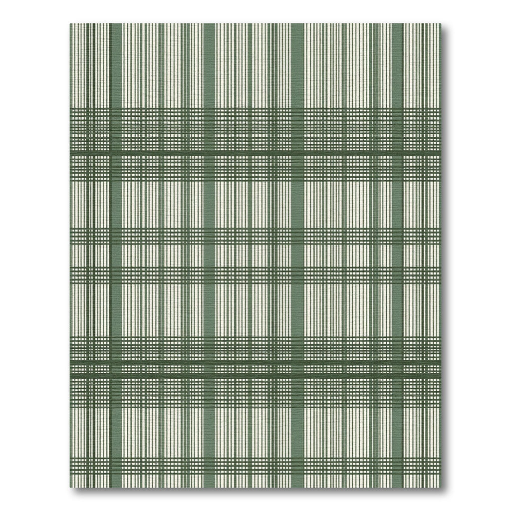Sage Green Tonal Plaid Lines Rug