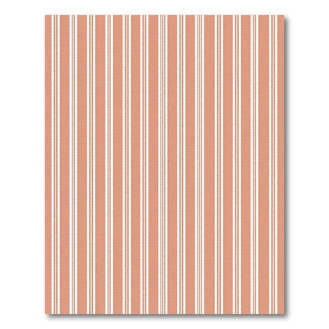 Warm Terracotta Twin Stripe Rug