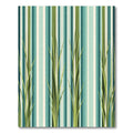 Coastal Green Grassy Stripes Rug
