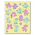 Playful Alphabet Characters Confetti Design Rug