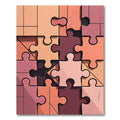Warm Tones Jigsaw Composition Rug