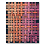 Warm Sunset Woven Stripe Rug