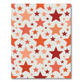 Orange Red Star Cluster Rug
