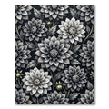 Monochromatic Dahlia Garden Botanical Rug