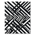 Bold Black White Arrows Geometric Rug