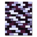 Plum Deep Slate Abstract Rectangles Rug
