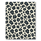Chic Cream and Charcoal Leopard Spot Rug