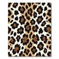 Bold Beige and Black Leopard Spot Rug