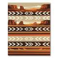 Southwestern Desert Mesa Terracotta Geometric Rug