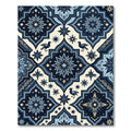 Midnight Starry Celestial Bird Tile Rug