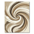 Rich Umber Flowing Strokes Rug