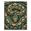 Emerald Gold Python Jungle Pattern Rug