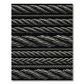 Monochromatic Braided Rope Lines Rug